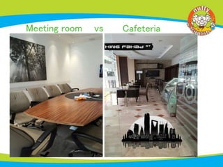 Meeting room vs Cafeteria
 