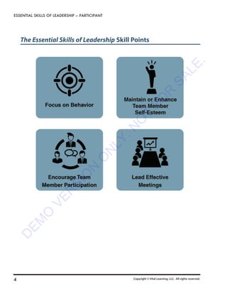 Leadership Essentials Series: Essential Skills of Leadership (Demo) | PDF