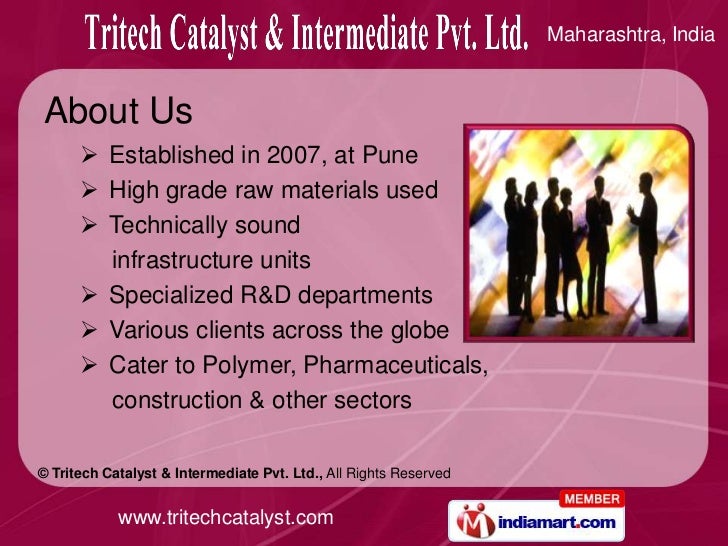 Tritech Catalyst and Intermediate Pvt. Ltd Maharashtra India