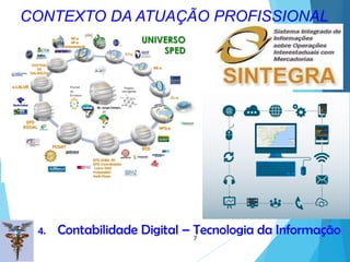 7
4. Contabilidade Digital – Tecnologia da Informação
CONTEXTO DA ATUAÇÃO PROFISSIONAL
 