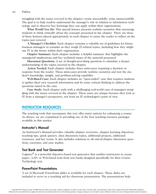 (eBook PDF) Information Technology for Managers 2nd Edition | PDF