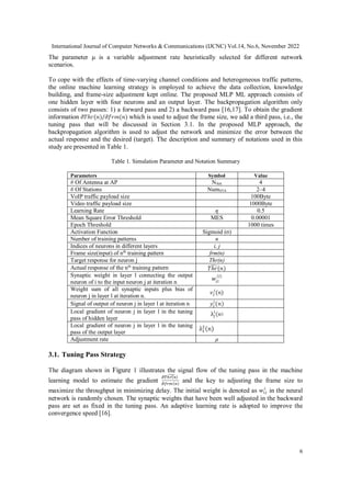 International Journal of Computer Networks & Communications (IJCNC) Vol.14, No.6, November 2022
6
The parameter μ is a var...