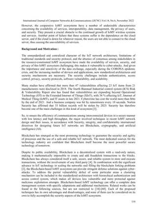 International Journal of Computer Networks & Communications (IJCNC) Vol.14, No.6, November 2022
116
However, the cooperati...