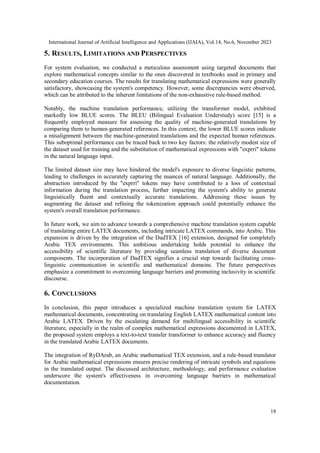 English to Arabic Machine Translation of Mathematical Documents | PDF