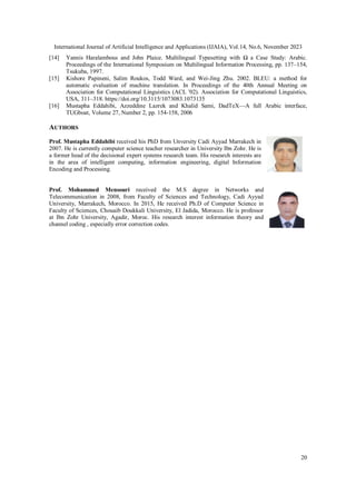 English to Arabic Machine Translation of Mathematical Documents | PDF