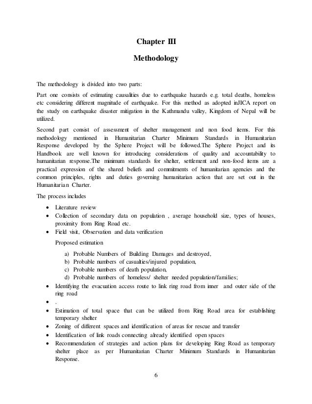 Draft master thesis proposal