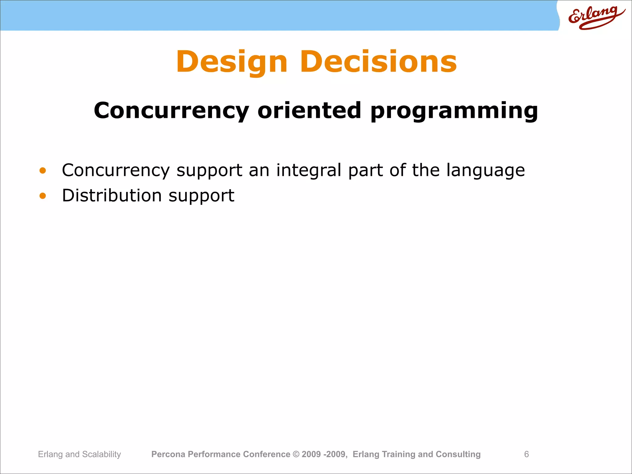 High  Performance  Erlang