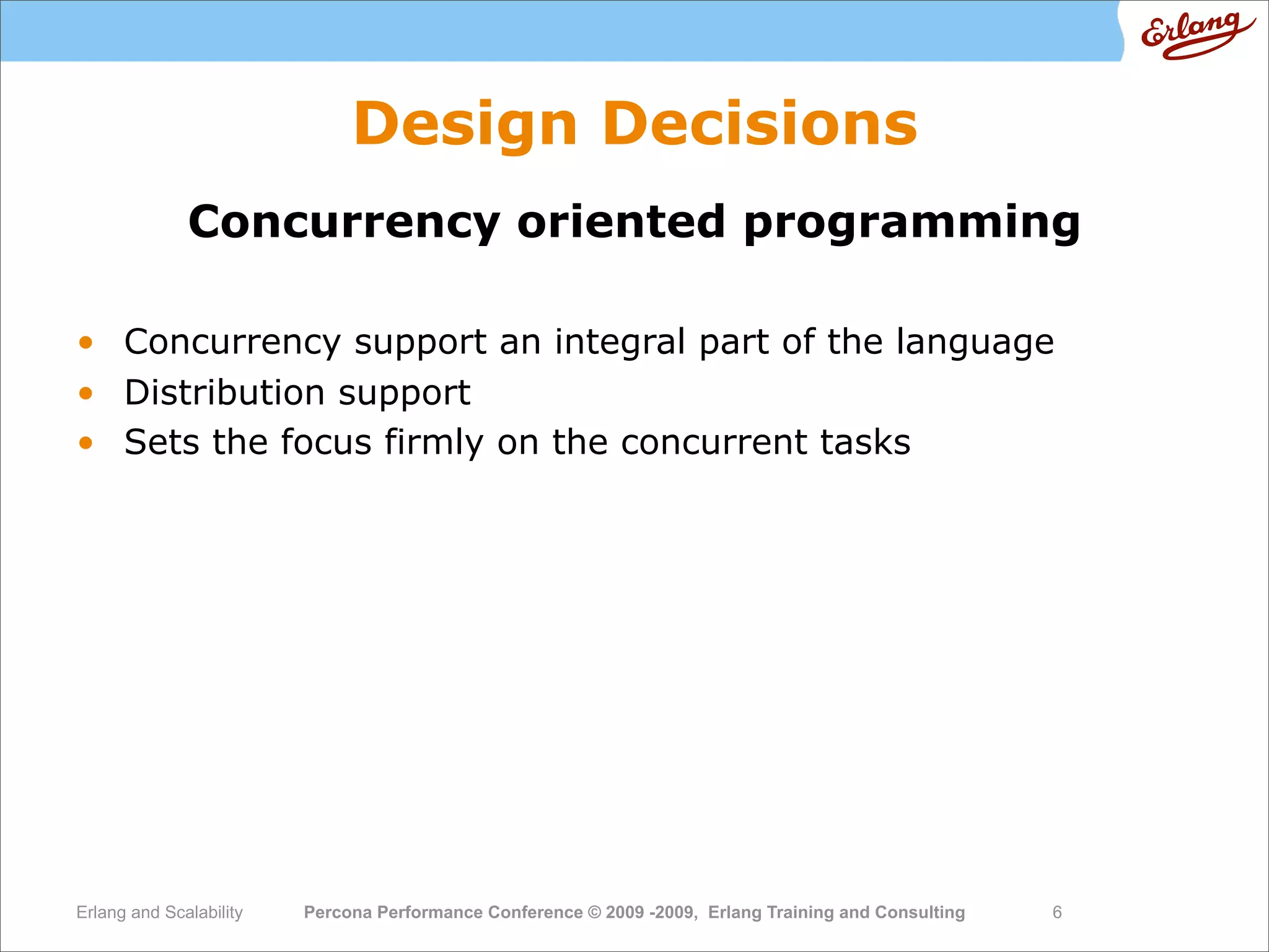 High  Performance  Erlang