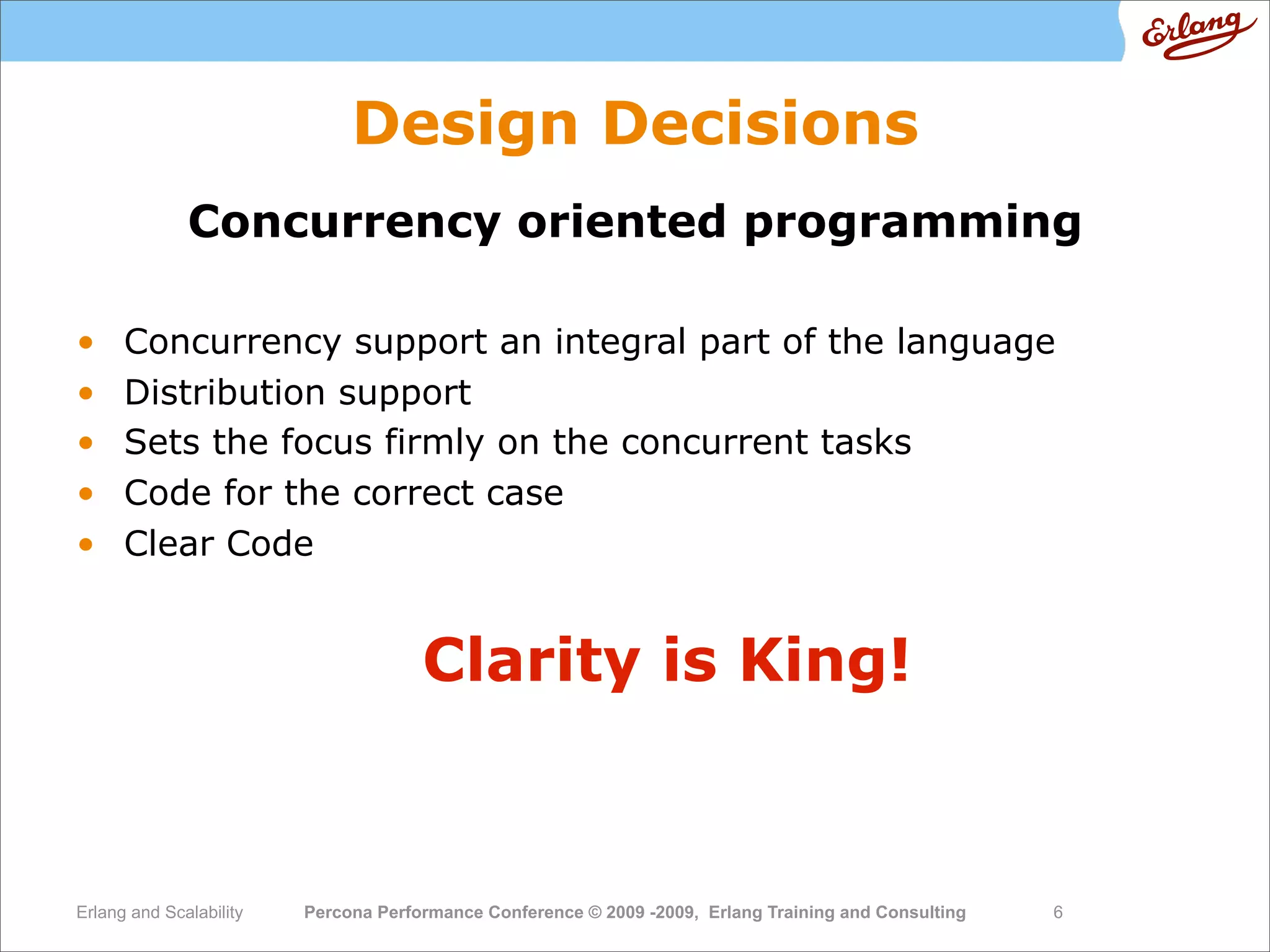 High  Performance  Erlang