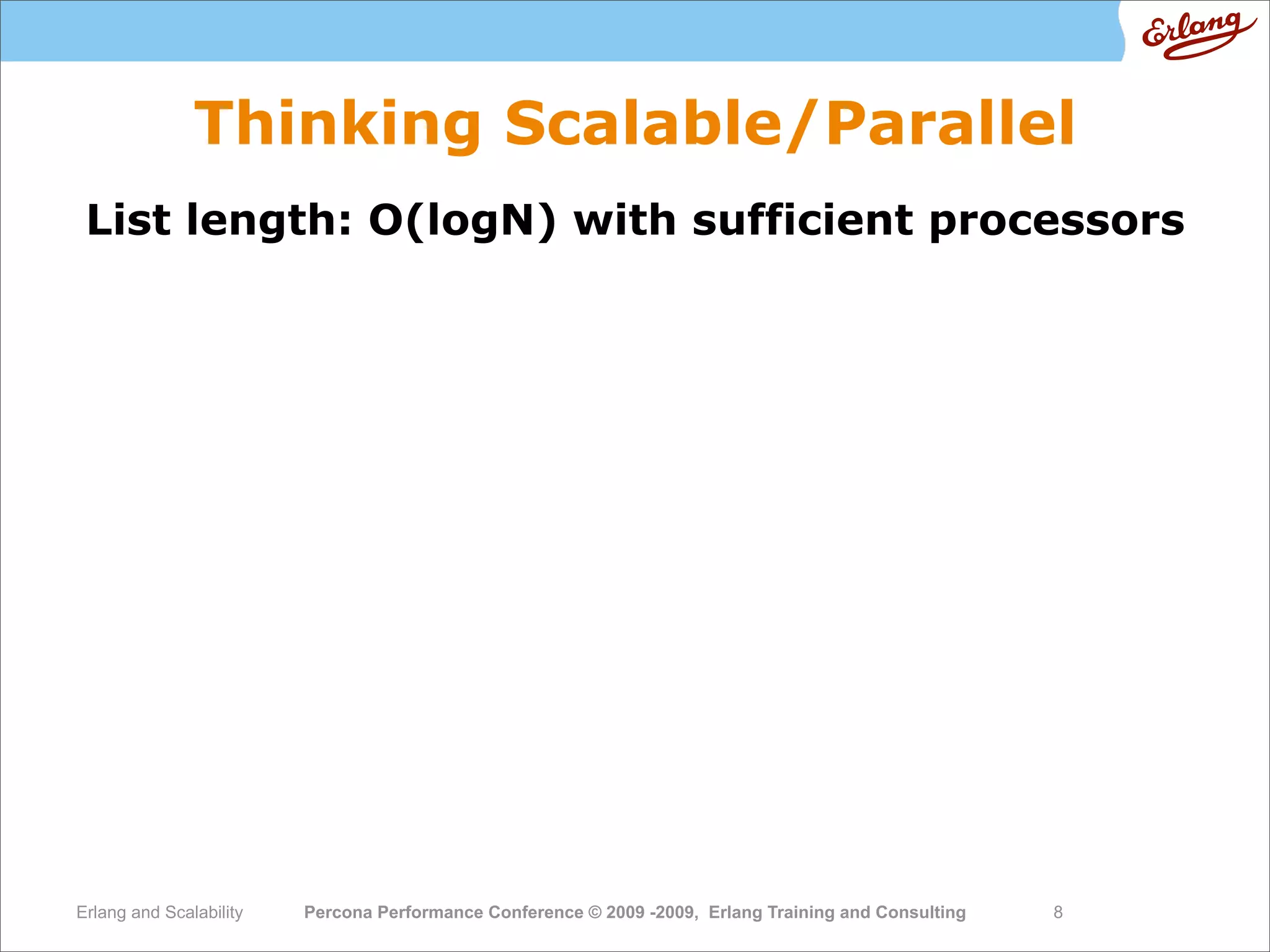 High  Performance  Erlang