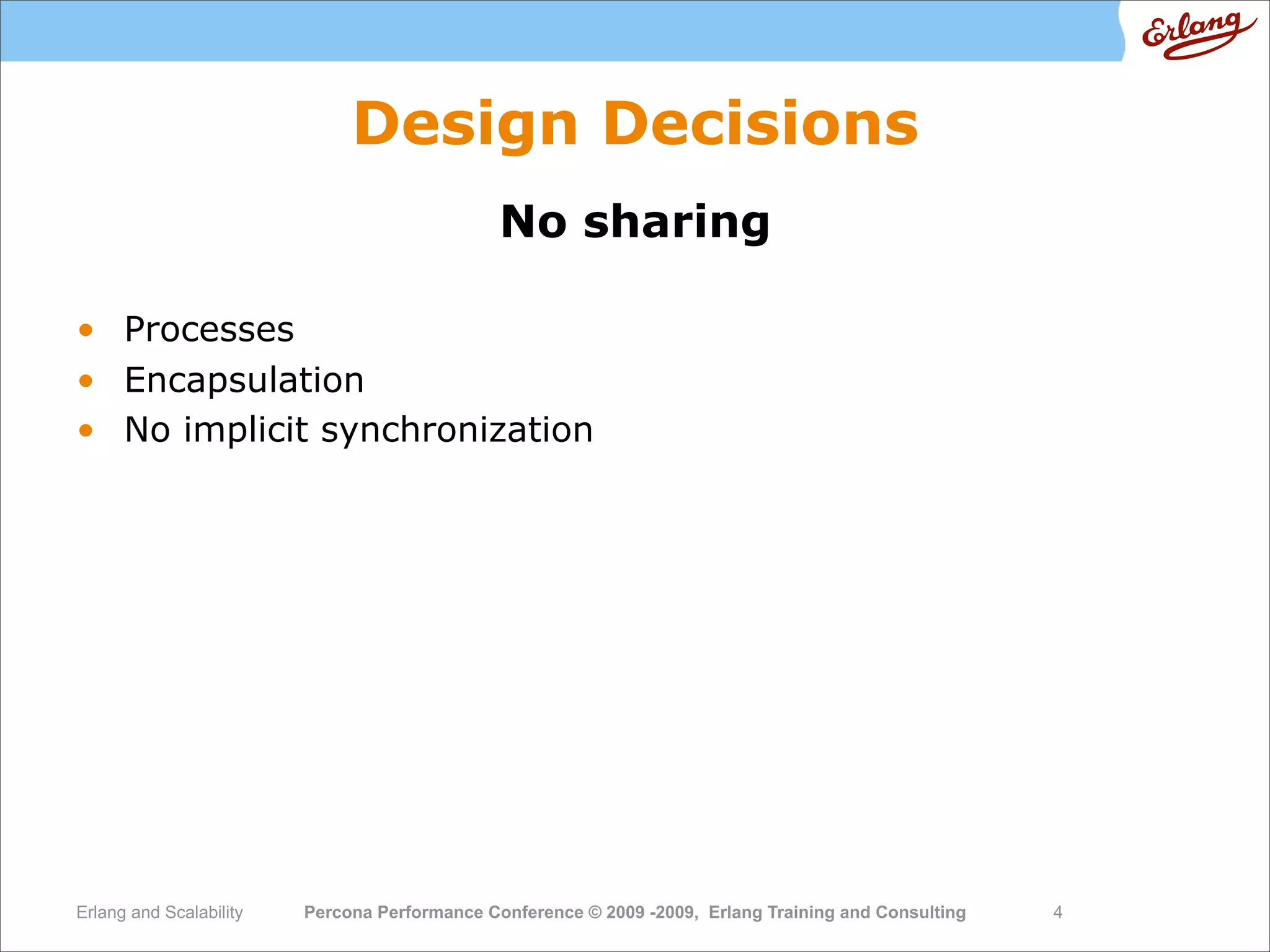 High  Performance  Erlang