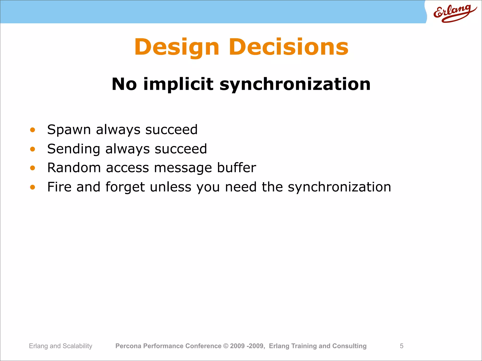 High  Performance  Erlang