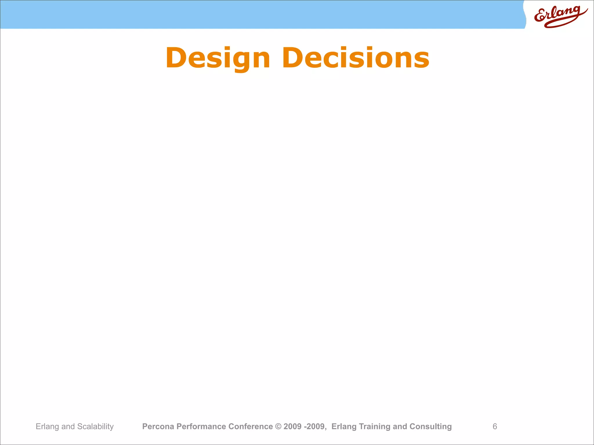 High  Performance  Erlang
