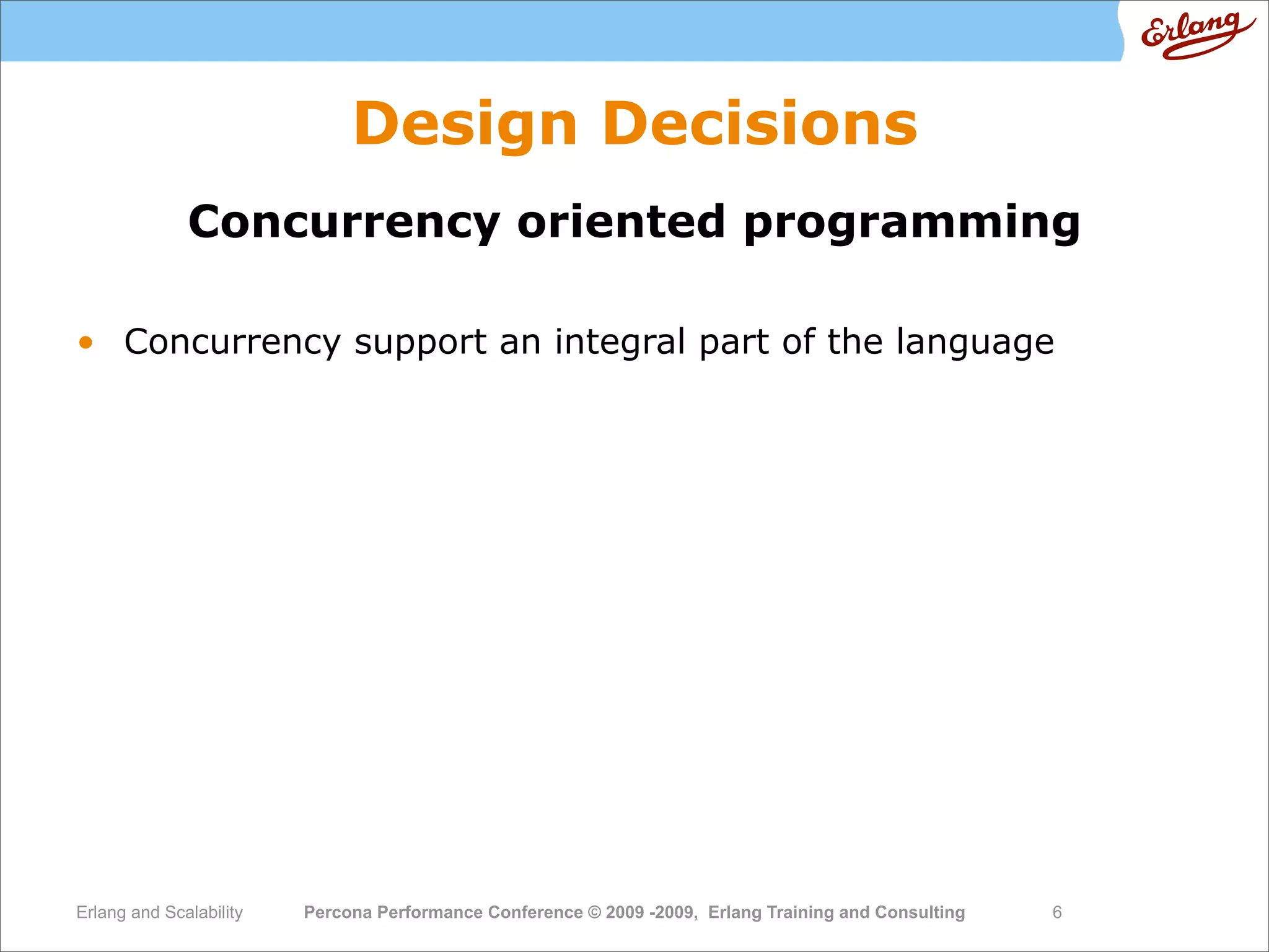 High  Performance  Erlang
