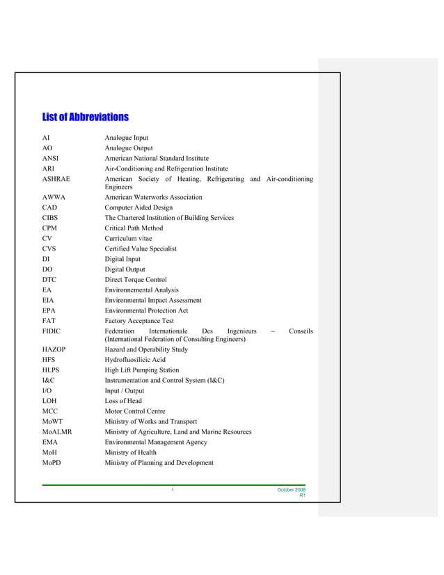 WASA Wastewater and Potable Water Design Requirements
