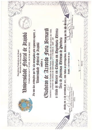 Diploma de Mestrado