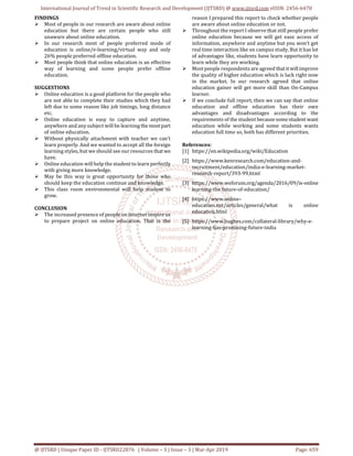 Student Preference and Perception towards Online Education in Hyderabad ...