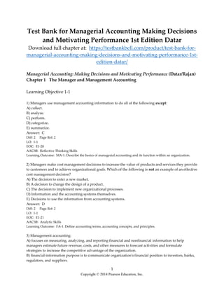 Test Bank for Managerial Accounting Making Decisions and Motivating ...