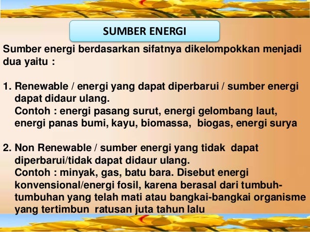 14708259005 Sumber Energi Dan Manfaat Energi