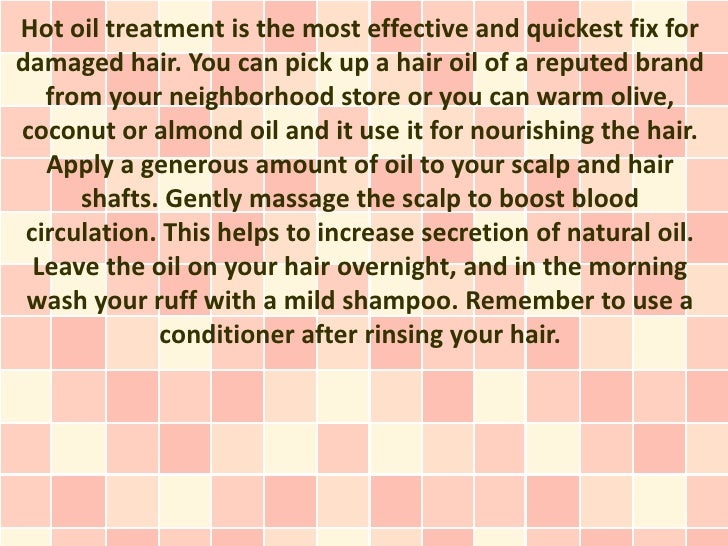 How To Repair Damaged Hair Naturally