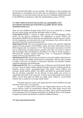 Philippines: Early Childhood Care and Education Programmes (ECCE) | PDF