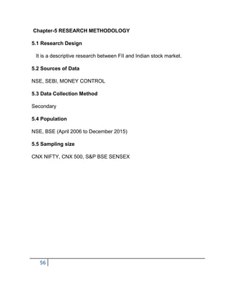 Impact of FII on indian stock market | PDF