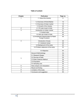 Impact of FII and Indian stock market | PDF