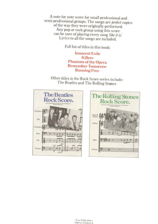 Iron Maiden Rock Scores 