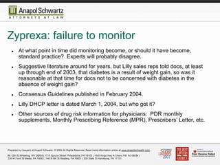 "Zyprexa and the Prescribing Physician