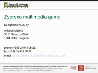 "Zyprexa and the Prescribing Physician