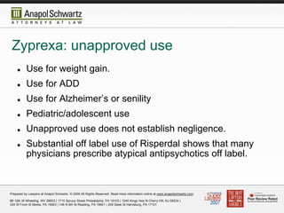 "Zyprexa and the Prescribing Physician