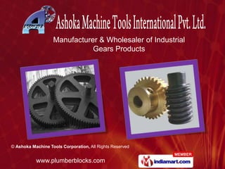 Manufacturer & Wholesaler of Industrial   Gears Products 