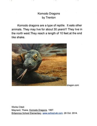 Wild Animals Research Project - Gauvin