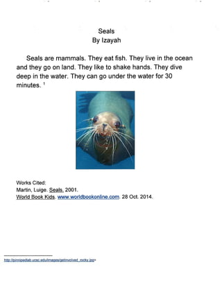 Wild Animals Research Project - Gauvin