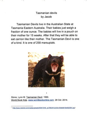 Wild Animals Research Project - Gauvin