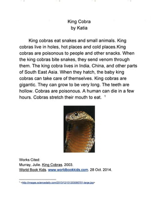 Wild Animals Research Project - Gauvin