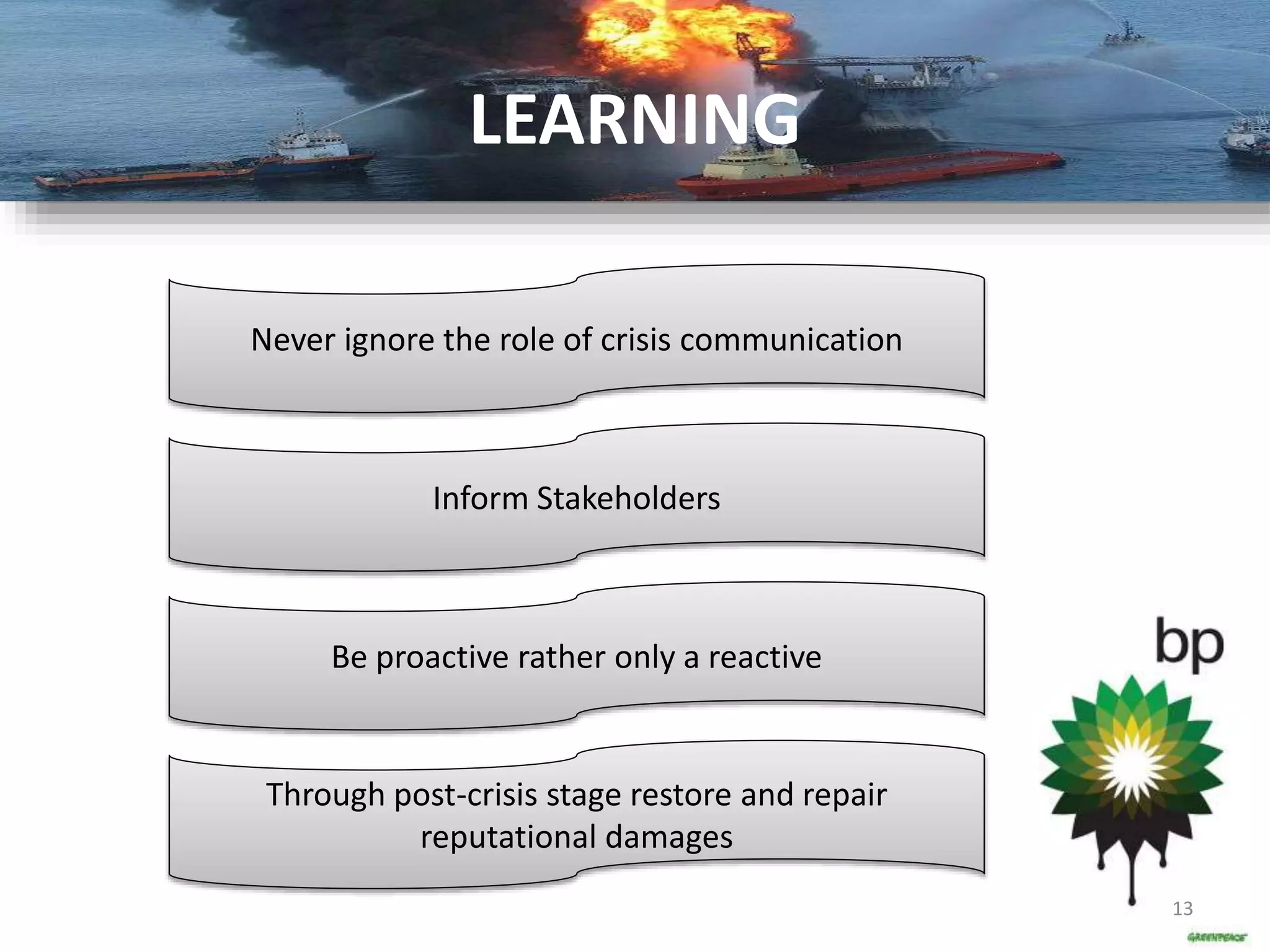 case study on BP's oill spill | PPTX