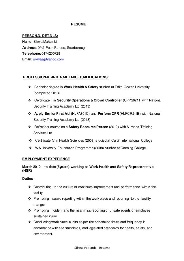 aged care resume samples