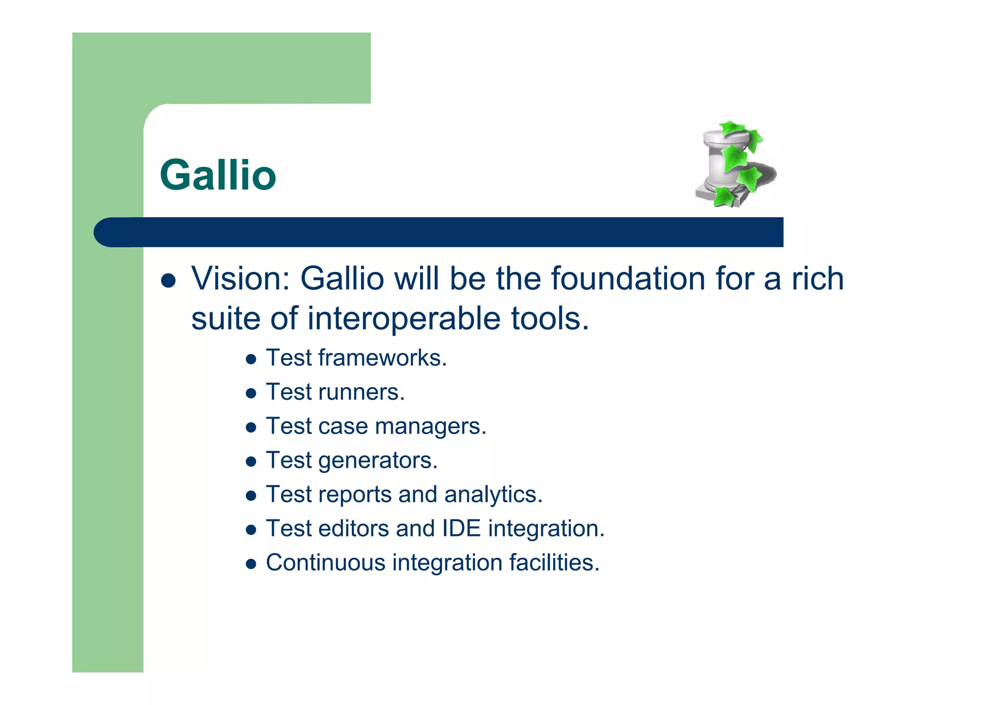 Gallio Crafting A Toolchain