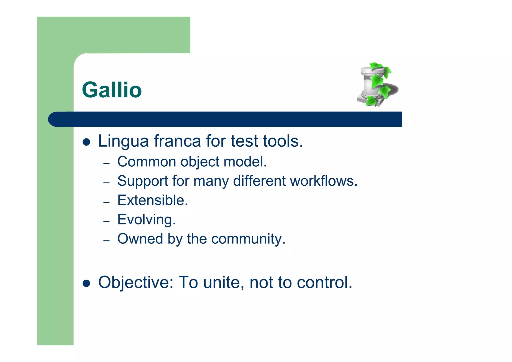 Gallio Crafting A Toolchain