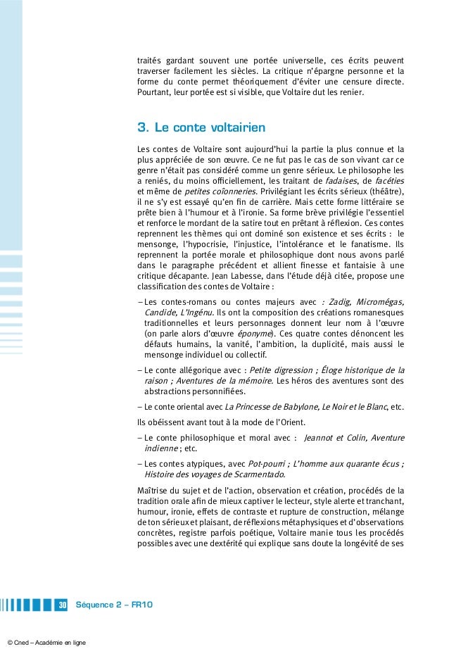 Dissertation candide zadig