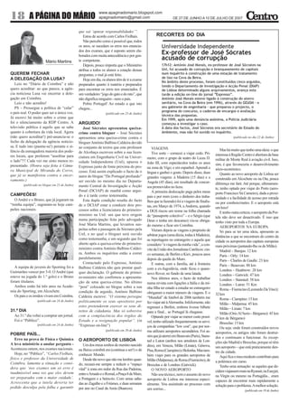 O Centro - n.º 30 – 27.06.2007