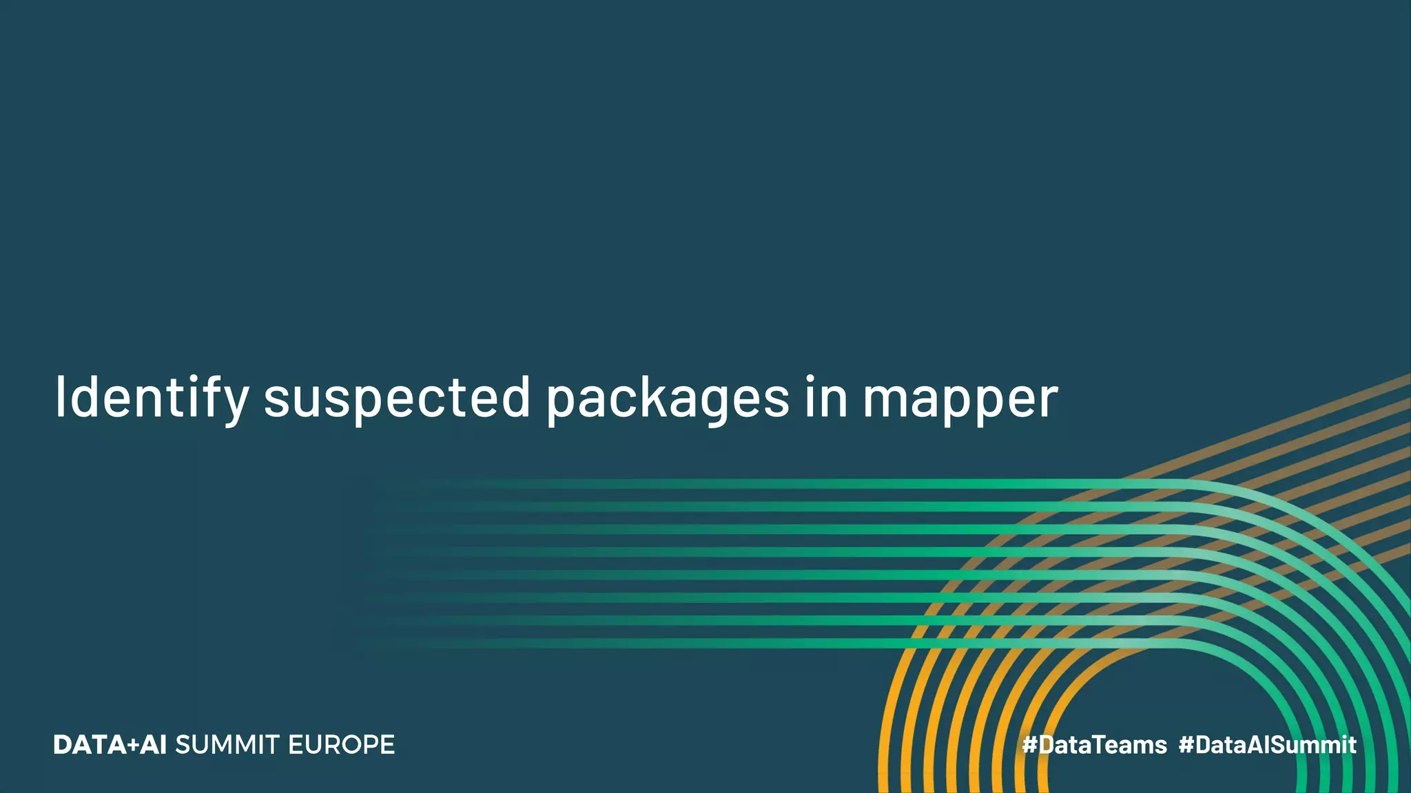 Identify suspected packages in mapper
 