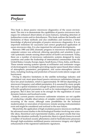 Advances in passive microwave remote sensing of oceans 1st Edition ...