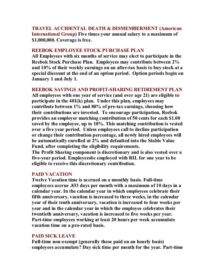 Prudential employee stock options
