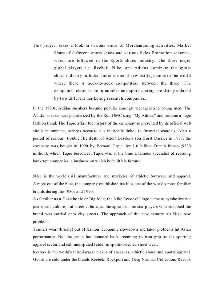 project report on sport shoes Introduction this report is conducted as an assignment for a this is a project plan for developing and launching new era running shoes. project report on sport shoes Introduction this report is conducted as an assignment for a this is a project plan for developing and launching new era running shoes.