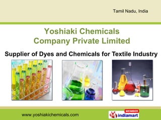 Supplier of Dyes and Chemicals for Textile Industry 