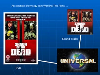 An example of synergy from Working Title Films…. DVD Sound Track 