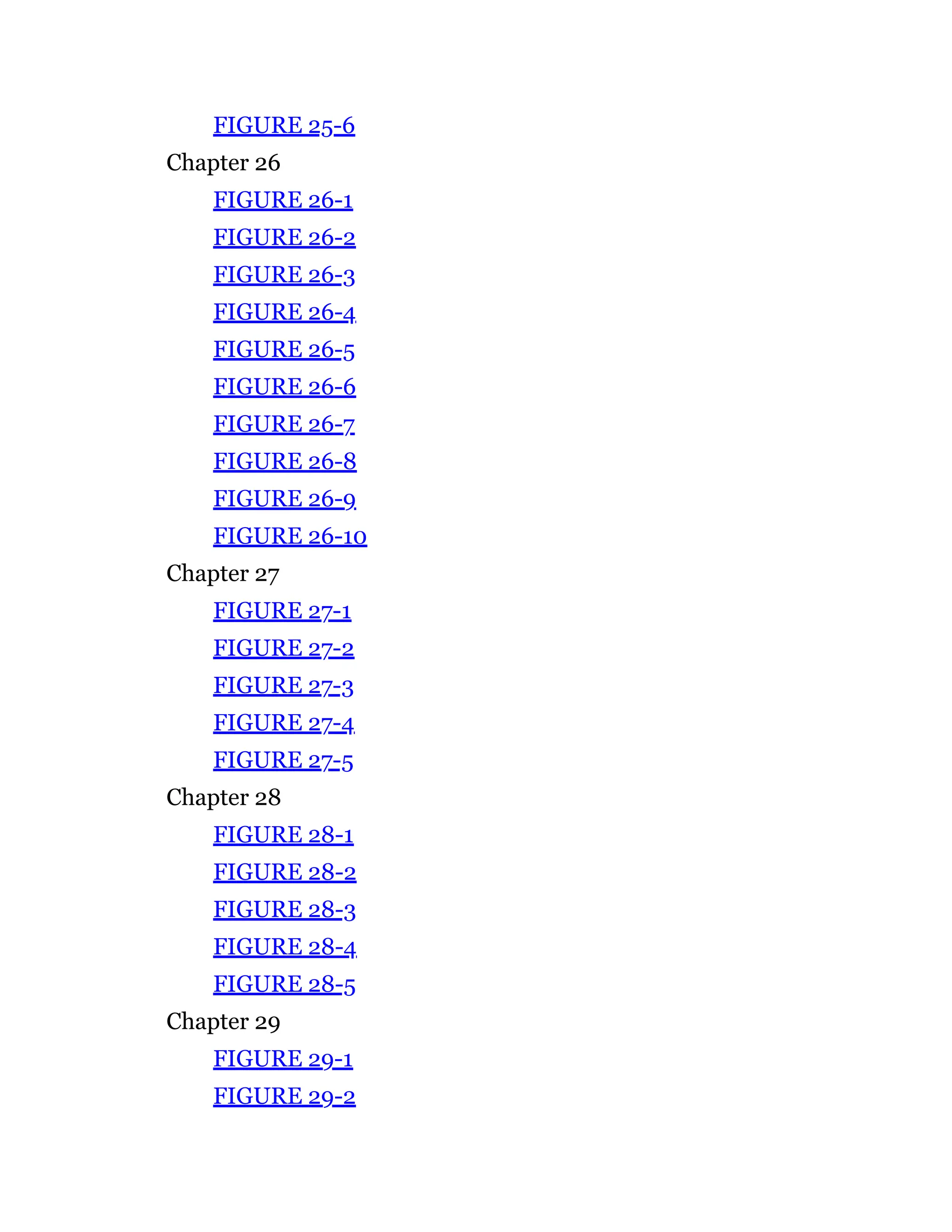 FIGURE 25-6
Chapter 26
FIGURE 26-1
FIGURE 26-2
FIGURE 26-3
FIGURE 26-4
FIGURE 26-5
FIGURE 26-6
FIGURE 26-7
FIGURE 26-8
FIGURE 26-9
FIGURE 26-10
Chapter 27
FIGURE 27-1
FIGURE 27-2
FIGURE 27-3
FIGURE 27-4
FIGURE 27-5
Chapter 28
FIGURE 28-1
FIGURE 28-2
FIGURE 28-3
FIGURE 28-4
FIGURE 28-5
Chapter 29
FIGURE 29-1
FIGURE 29-2
 