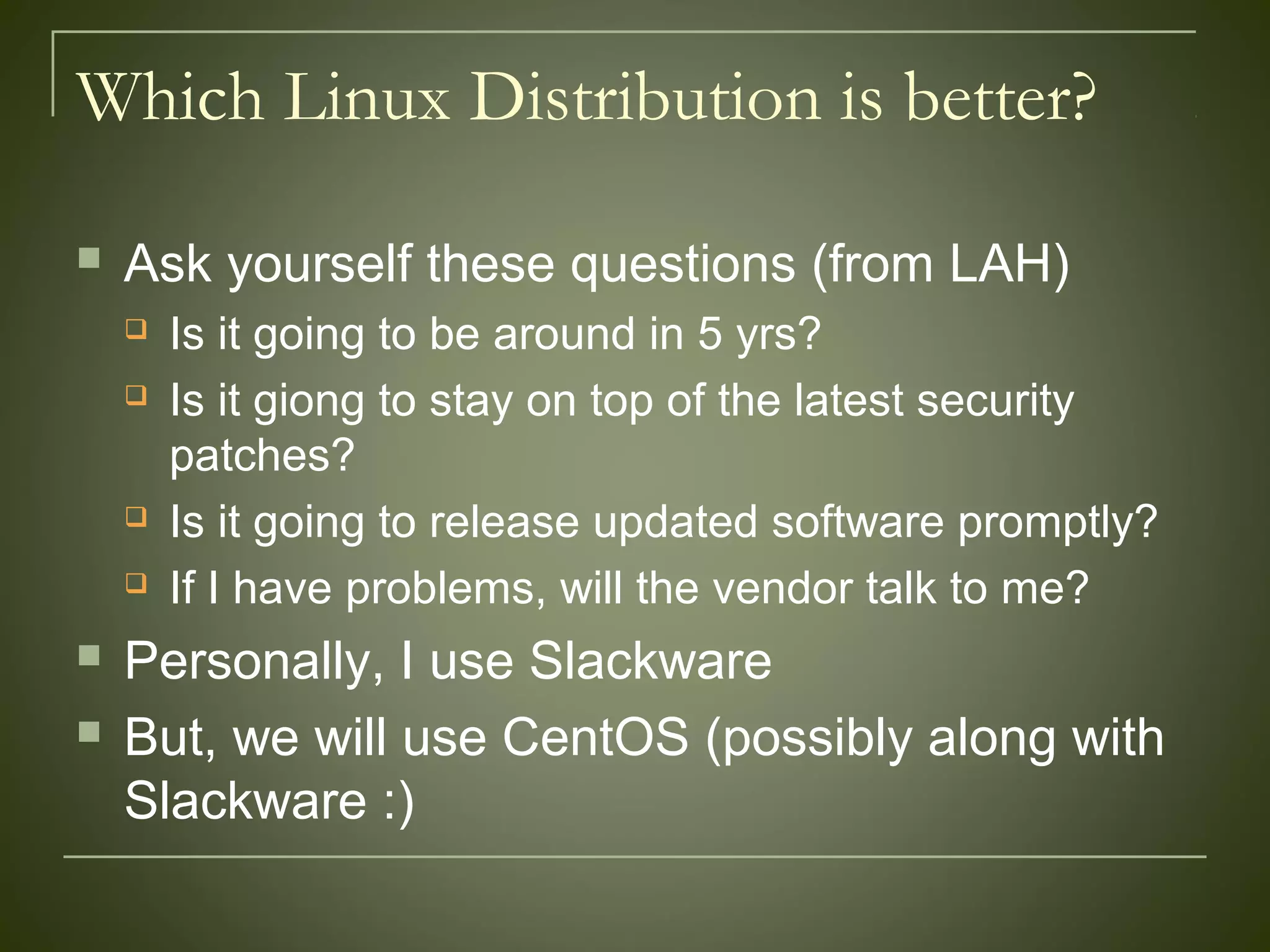 Linux Basics | PPT